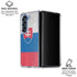 Slovakia Flag Distressed Galaxy Z Fold6 Clear Case